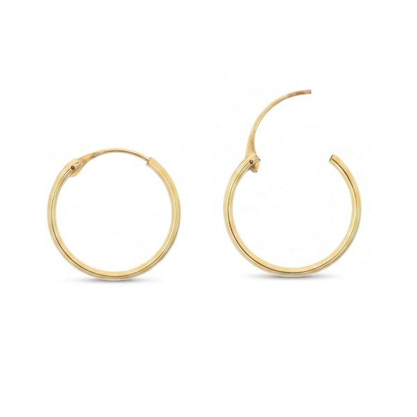 Spero London 9ct Solid Gold Hoop Earrings