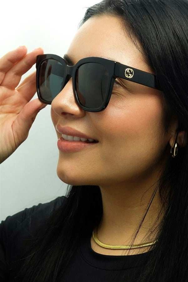 Gucci Sunglasses GG0034SN 001 Black Grey