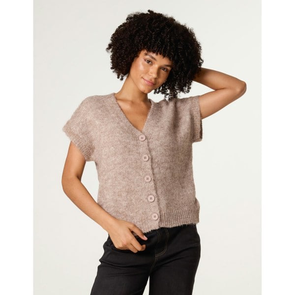 Blue Vanilla Button Front Vest