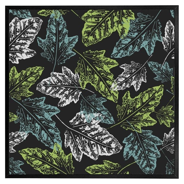 Benjamin Tate Design Leaf print on dark bachground (picture Frame)