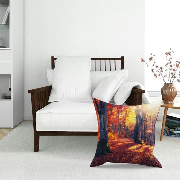 Warren Reed Autumn Forest Floor Cushion