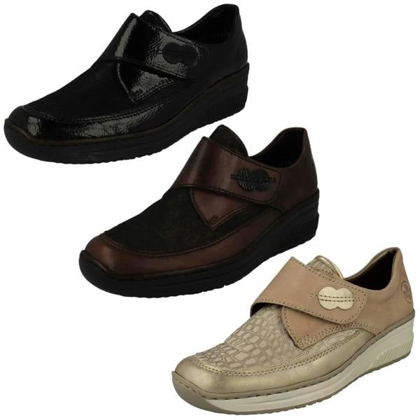Rieker Womens Rieker Hook And Loop Shoes 487C0
