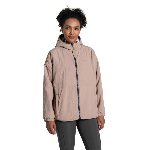 Craghoppers Womens/Ladies Reversible Hooded Jacket - Ecru/Warm Beige - 