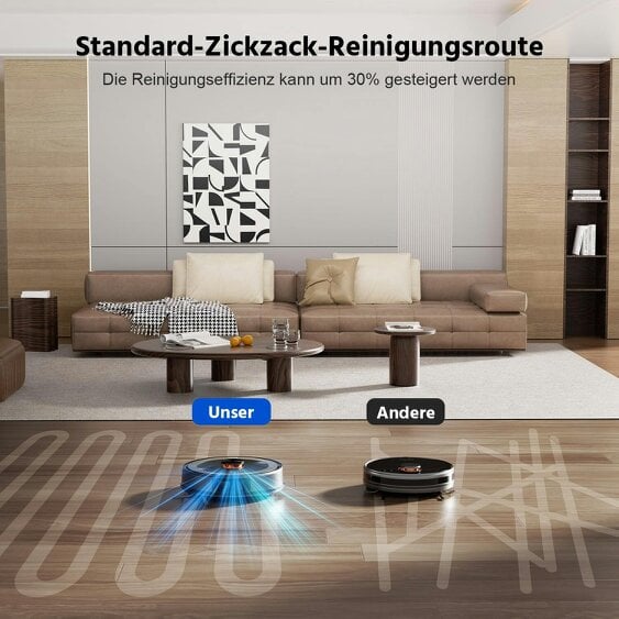 Teendow Robot Vacuum Cleaner with Suction Station 3000Pa Suction Power Pet Friendly (D10S Max)