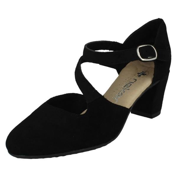 Rieker Ladies Rieker Buckle Fastening High Heeled Shoes 41080