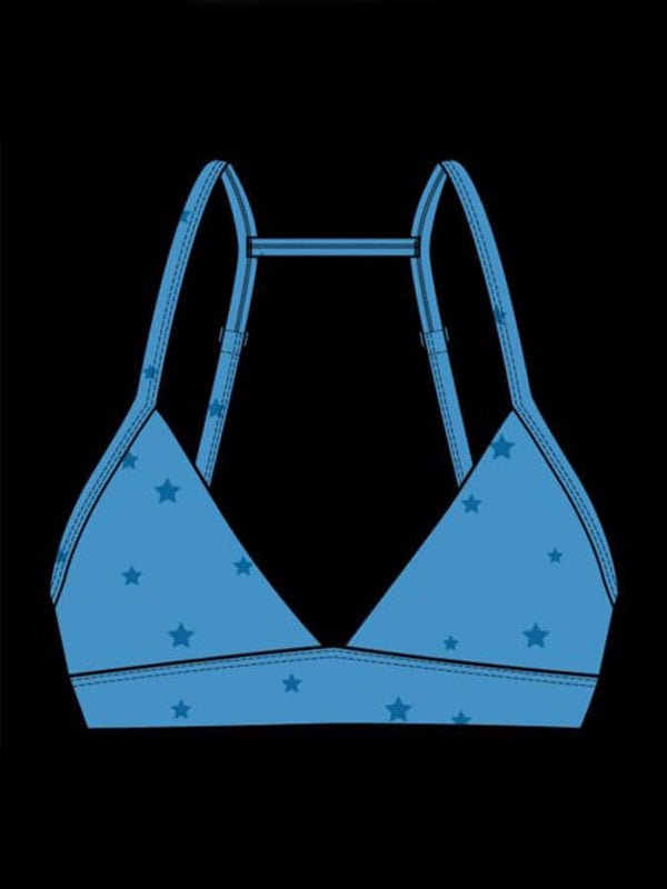 Tavi Adjustable Studio Women's Sports Bra - Ocean Stars