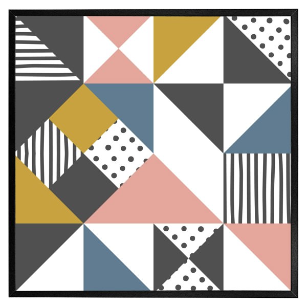 Benjamin Tate Design Coloured geometric pattern (Picture Frame)