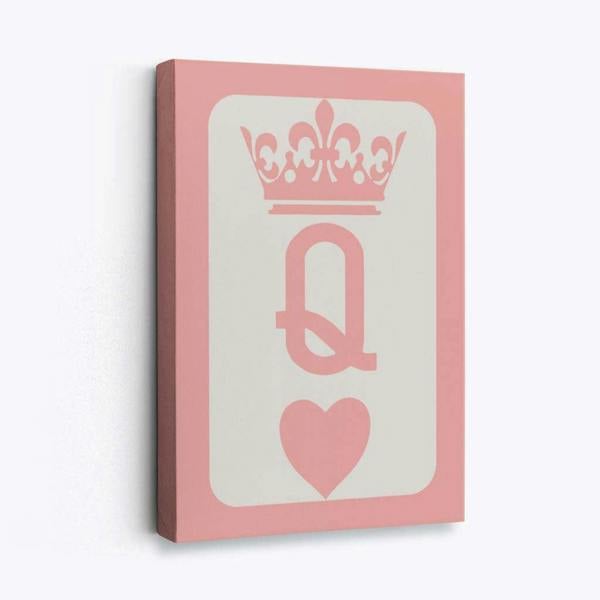 Artze Wall Art Queen of Hearts Canvas Art Print