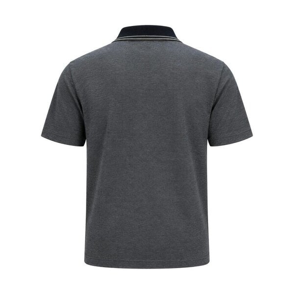 BOSS Relaxed Fit Oxford Piqué New Polo Shirt Dark Blue