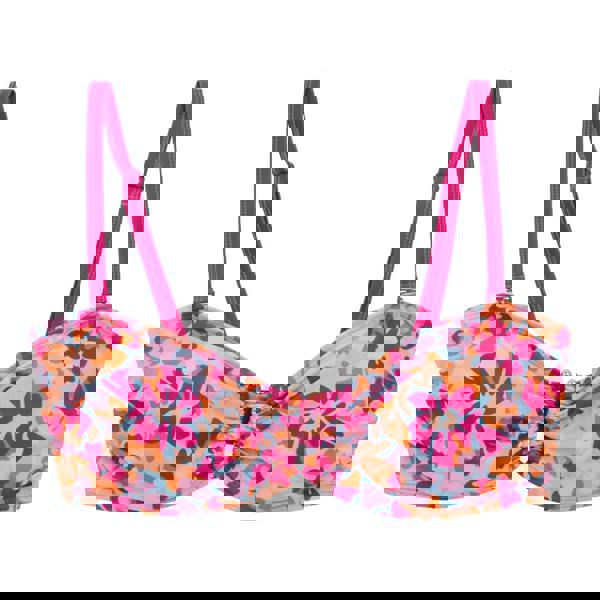 Regatta Womens/Ladies Aceana III Summer Floral Bikini Top - Pink/Blue/Orange