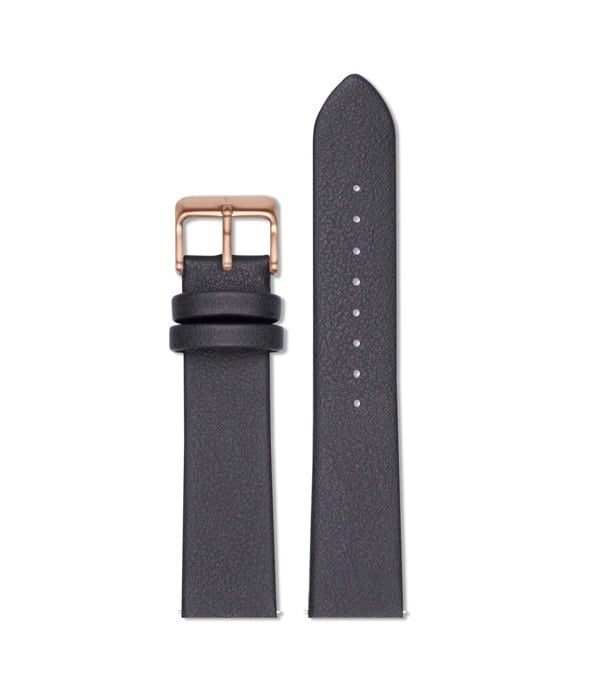 Votch Dark grey with brushed rose gold buckle | 20mm