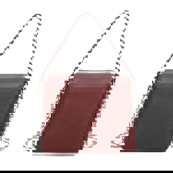 Kitise Studded Flap Crossbody Shoulder Bag Silver Tone Hardware