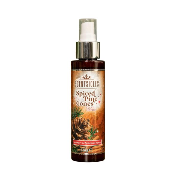 Samuel Alexander 114ml Spiced Pinecone Scentsicles Christmas Decoration Spray Mist
