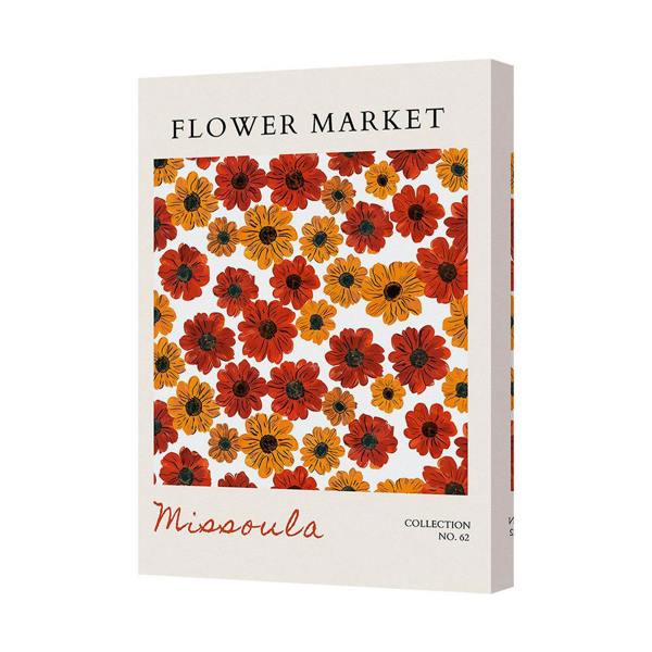 Benjamin Tate Design Missoula Flower Market Canvas Print Wall Art Floral Bouquet
