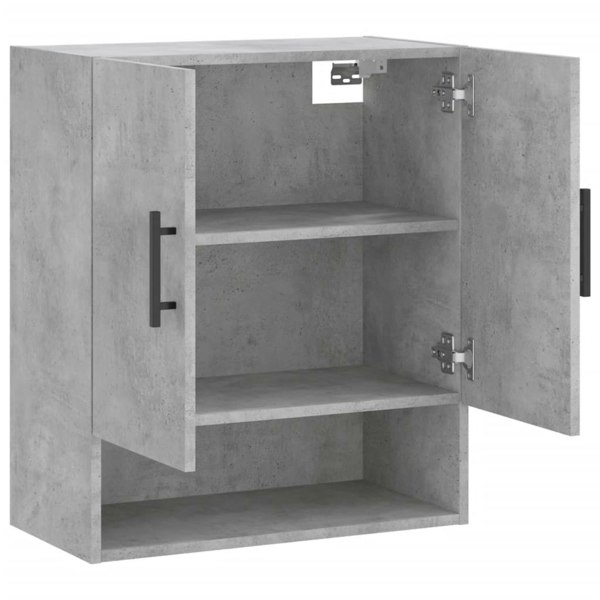Berkfield Wall Cabinet Concrete Grey 60x31x70 cm Engineered Wood