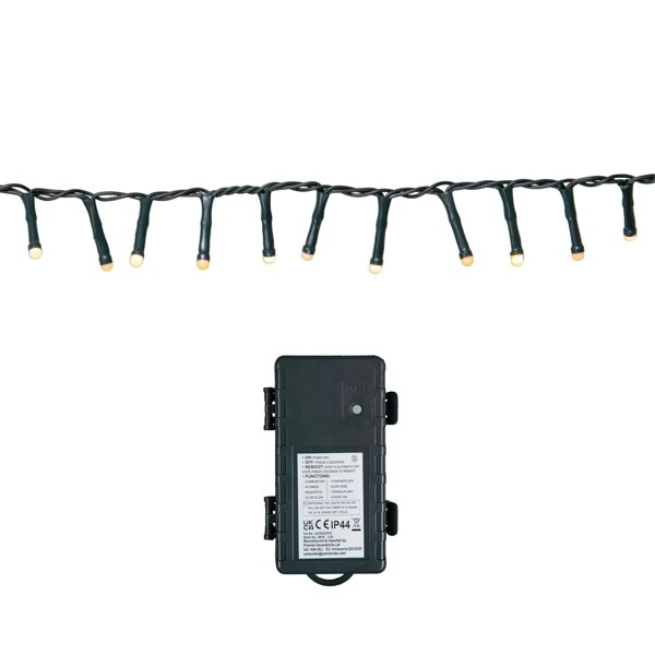 Samuel Alexander 9m 360 LED Battery Operated Christmas BerryBrights String Lights in Warm White