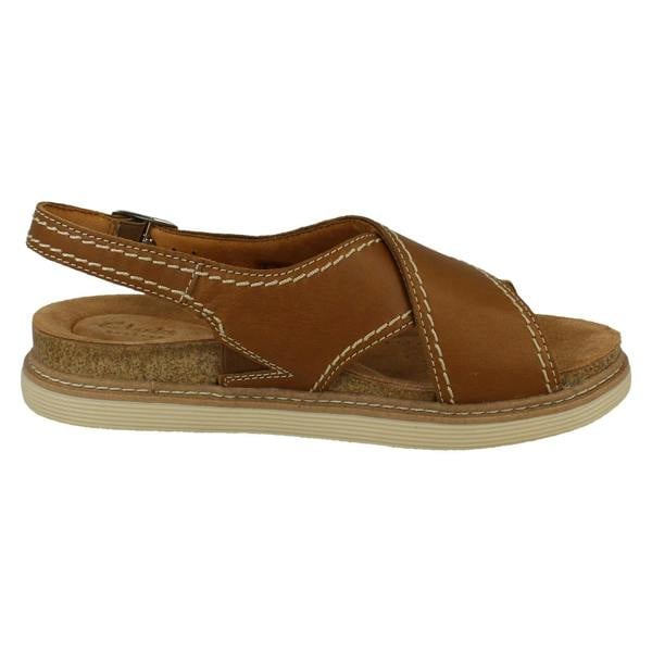 Clarks Ladies Clarks Flat Buckle Fastening Summer Sandals Arwell Sling