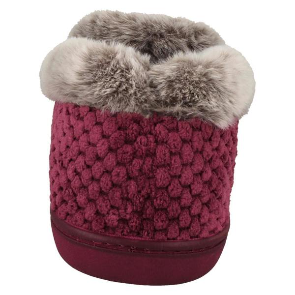 Padders Ladies Padders Textured Trimmed Full Slippers Misha