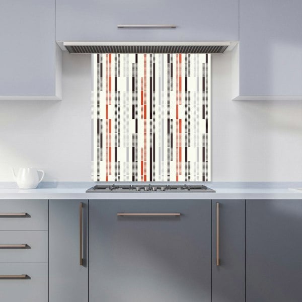 Warren Reed - Designer Dashed Stroke Pattern Kitchen Splashback