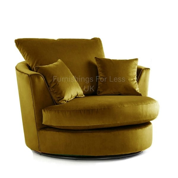 Brooklyn Plush Velvet Swivel Chair - 5