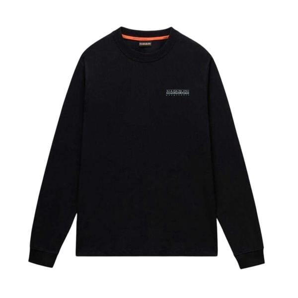 Napapijri Mens Cotton Jersey T-Shirt - Black Beauty - 