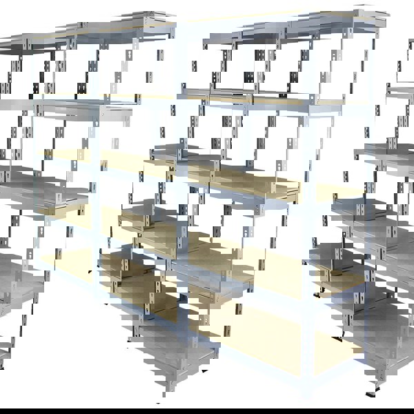 Monster Racking Q-Rax Grey Shelving Units - 90cm x 180cm x 50cm