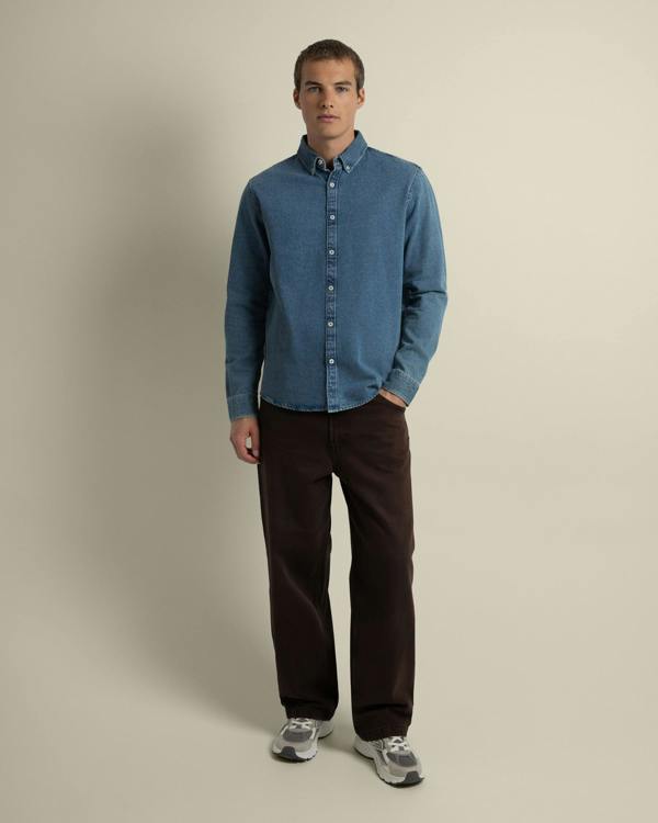 Larsson & Co Freddie - Denim Long Sleeve Shirt