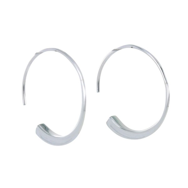 Sterling Silver Farrier Nail Hoop Earrings - Reeves & Reeves