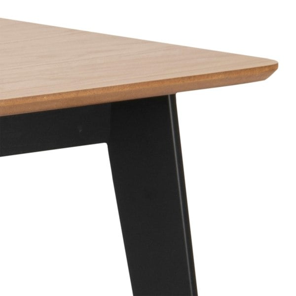 Furniture To Go Roxby Dining Table in Oak & Black