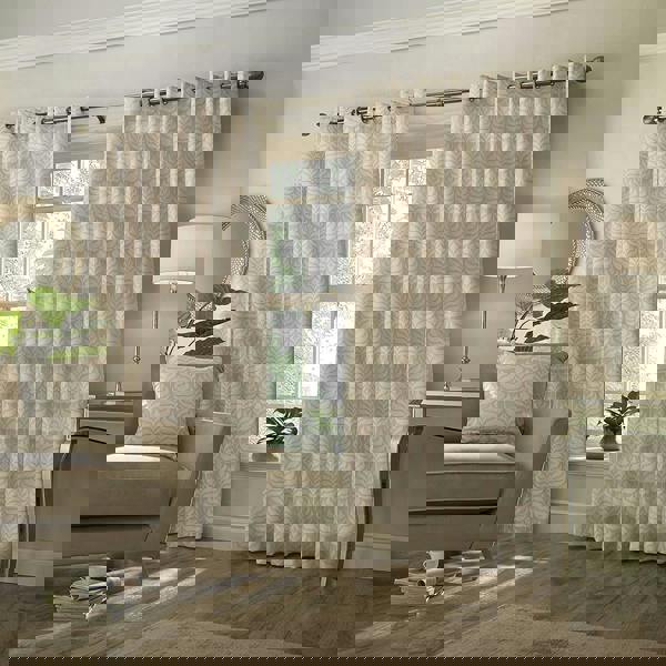 Paoletti Horto Eyelet Curtains - Natural