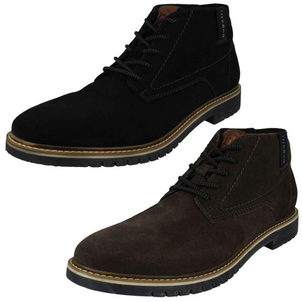 Bugatti Mens Bugatti Stylish Lace Up Desert Boots 331-83736-1400