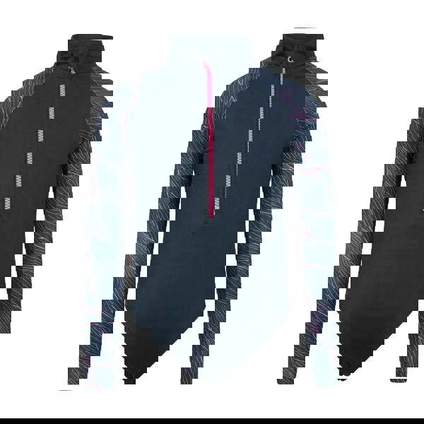 Mountain Warehouse Girls Mira Lines Rash Guard Swimsuit - Navy - 