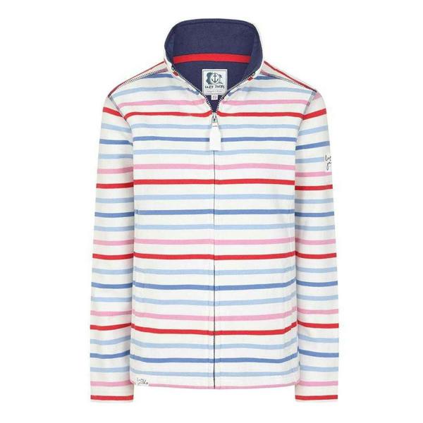 Lazy Jacks Womens/Ladies Full Zip Sweatshirt - Red - 
