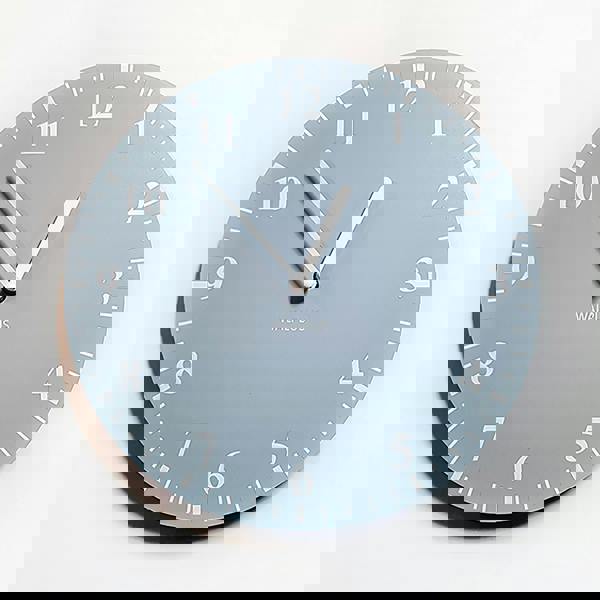 WALPLUS WC3014 - Duck Egg Blue Solid Colour Classic Silent Wall Clock - 30 cm / 11.8 in