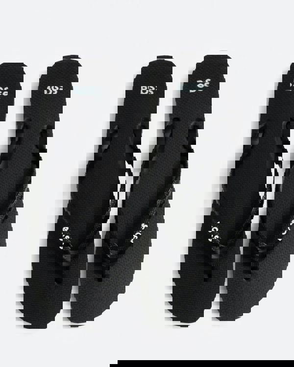 BOSS Orange Tracy Thong Mens Flip Flops - Black 001 - CHO - Designer Mens Sandals