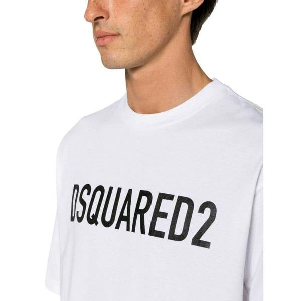 DSquared2 Mens Logo T-Shirt - White - 