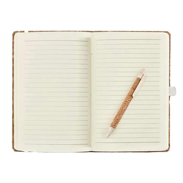 MidOcean Suber Cork A5 Notebook with Pen Set - Beige - 