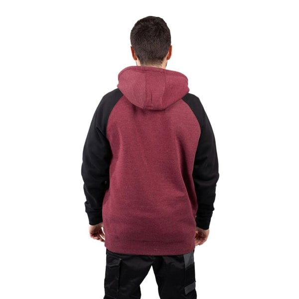 Caterpillar Raglan Cotton Men's Red Hoodie