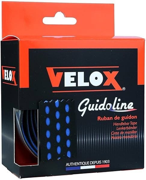 Velox Bi-Colour Dual Density Handlebar Tape Black/Blue