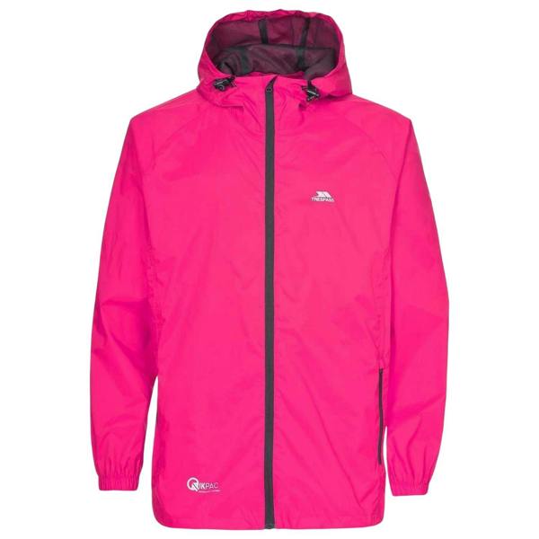 Trespass Womens/Ladies Qikpac Relaxed Fit Hooded Jacket - Sasparilla Pink Print - 