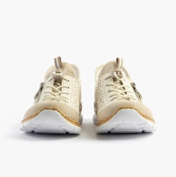Rieker N42V3-60 Womens Shoes - Beige
