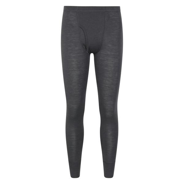 Mountain Warehouse Mens Merino II Thermal Bottoms - Dark Grey - 