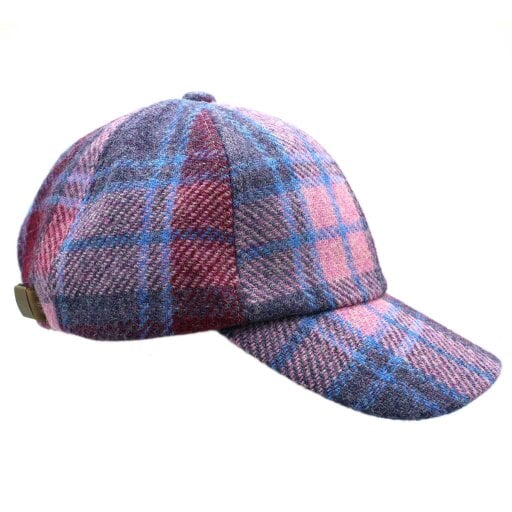 Heather Hats & Accessories Harris Tweed Baseball Trucker Cap, Cotton Lining, Outdoor Wear - FORGETMENOT