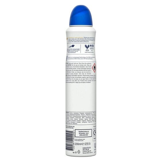 Dove Advanced Care Anti-Perspirant Deodorant Spray Original 200ml, 18 Pack