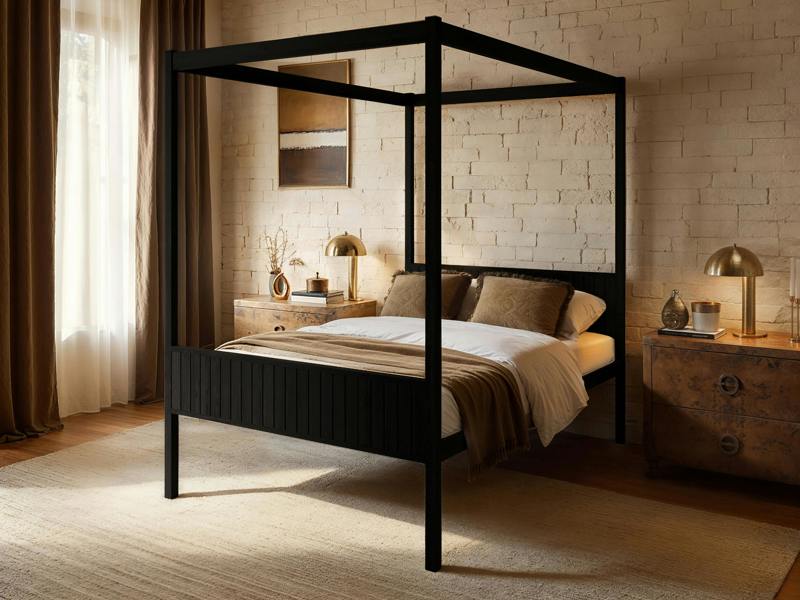 Maddy 4 Poster Bed Black