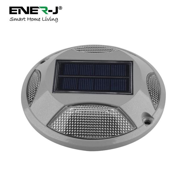 ENER-J 2 Pc Pack Solar Powered Decking or Pathway Garden Lights, 2 Colour Options - 6000K & BLUE