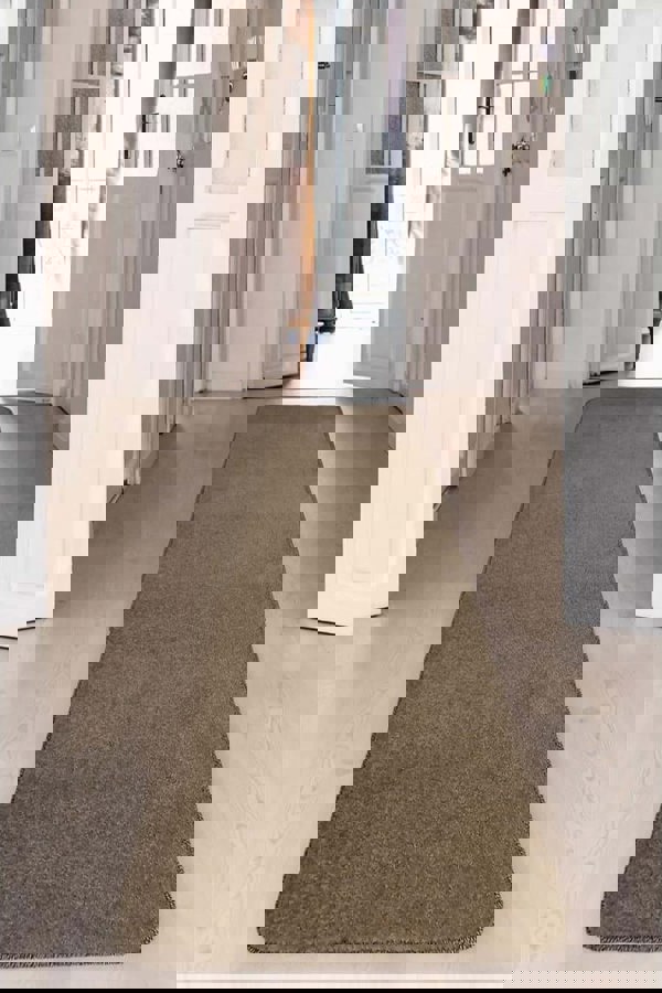 Eco-Friendly Recycled Low Pile Rug in Brown – The Rugs