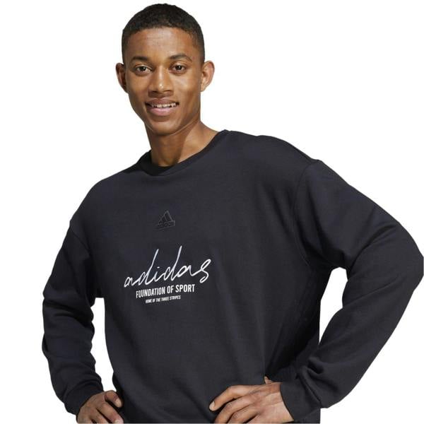 Adidas Mens Crew Neck Sweatshirt - Black - 
