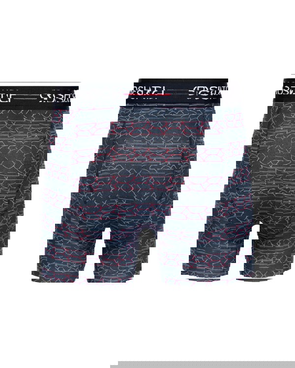 Crosshatch Locky Boxers 3pk Red Mix