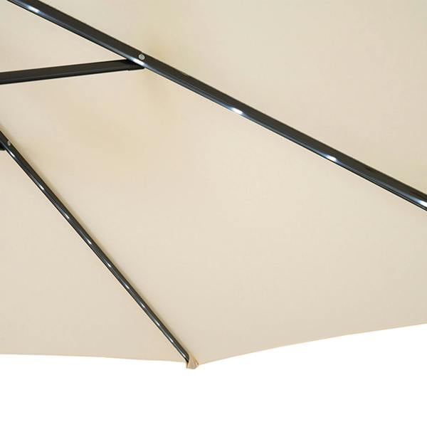 Jardi LED Cantilever Parasol 3m With Square Base – Cream